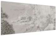 Obraz - Čínska krajina (120x50 cm)