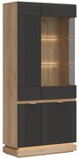 Vitrína Milton Ml06 Dub Crem Torro  Antracit
