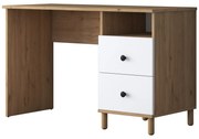 Psací stůl Hanis 120 cm ořech/bílý