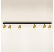 Brilagi - Bodové svietidlo SELE GOLDEN 6xGU10/30W/230V čierna/zlatá