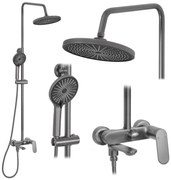 Rea Marco, sprchový set s vaňovým výtokom, grafitová, REA-P5600