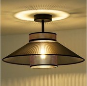 Duolla - Prisadený luster RIO SHINY 1xE27/15W/230V pr. 45 cm čierna/medená