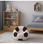 Sedací vak futbalová lopta malá bielo-čierna EMI