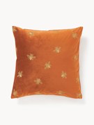 Vyšívaný zamatový poťah na vankúš Nora