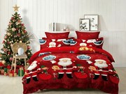 Obliečky z mikrovlákna SANTALAND červené Rozmer obliečky: 70 x 80 cm | 140 x 200 cm