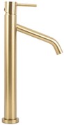 Umývadlová batéria vysoká Rea Level zlatá kartáčovaná