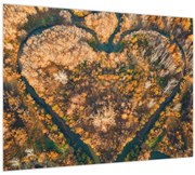 Obraz - Rieka v tvare srdca (70x50 cm)