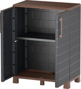 Plastová upratovacia skriňa, 900 x 680 x 370 mm, antracit
