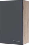 Horná kuchynská skrinka Tiago H50-89, dub san remo/sivá, šírka 50 cm%