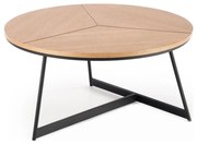 Konferenčný stolík KARIDA 41x80 cm béžová/čierna