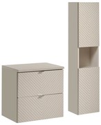 Koupelnová sestava Viva Cashmere I s deskou a skříňkami 60 cm kašmírová