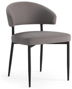 IRIS Svetlosivá Taupe (látka Basel 34) - MODERNÁ ČALÚNENÁ STOLIČKA DO OBÝVAČKY/JEDÁLNE LOFT