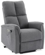 Autronic BONTEC Polohovacie kreslo, elektrické zabudované ovládanie, béžová, látka, TV-929 CRM2 Farba: Šedá