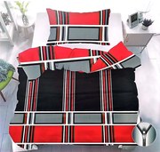 Obliečky Frida červená Bavlna 70x90 140x200 cm