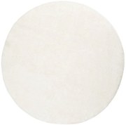 Kúpeľňový koberček Malmo biely, kruh