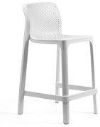NET STOOL MINI záhradná barová stolička bez podrúčok bianco