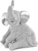 DEKORAČNÁ SOŠKA ELDO 14X12X18 CM STRIEBORNÁ