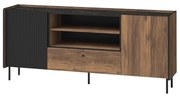 TV stolík Phelan P16 (orech warmia + čierna). Vlastná spoľahlivá doprava až k Vám domov. 1062546