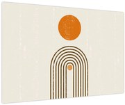 Obraz - Hnedé oblúky (90x60 cm)