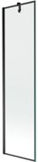 Mexen Next vaňová zástena jednokrídlová 50 x 150 cm, Čierny vzor, Čierna - 895-050-000-00-70-70