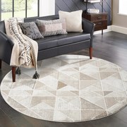 Dekorstudio Vintage okrúhly koberec ANTIK 231 krémový Priemer koberca: 160cm