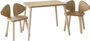 Detská súprava stolíka a stoličiek 2 ks Mickey Two Chair Set - Brown