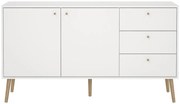 Biela nízka komoda 149x82 cm Bodo – Tvilum