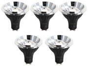 Sada 5 GU10 3-krokovo stmievateľných LED žiaroviek 70 mm 6,5 W 600 LM 3000 K