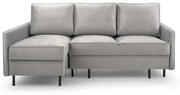 Rohová sedacia súprava Robin, Ľavá, sivá (Monolith 84)