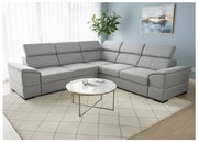 Univerzálna rohová rozkladacia sedacia súprava s úložným priestorom GRANADA sivá