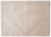 Vianočné Prestieranie vodeodolné Vločky zlatá, 32 x 45 cm