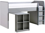 Posteľ s písacím stolom Gumi G15 Brilantná biela/Antracit