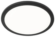 Moderné stropné svietidlo čierne 40 cm vrátane LED 3-stupňového stmievača IP44 - Steve