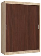 Šatníková skriňa Cosimo  (dub sonoma + wenge). Vlastná spoľahlivá doprava až k Vám domov. 1069439