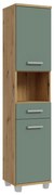 Kúpeľňová skrinka VENOM zelená/dub artisan