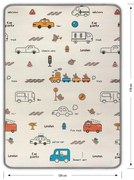 Obojstranná penová podložka Milly Mally Kinder City 178x120 cm