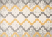 TA Koberec C941A BIELA/ŽLTÁ AZÚROVÁ Rozmer: 80x150 cm