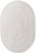 Koberec Hanse Home Jute Braided Rangpur biely ovál