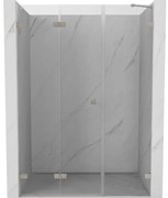 Mexen Lunar-F, skladacie ľavé sprchové dvere 110 cm, 8mm číre sklo, oceľový profil, 836S-110-050-97-00-L