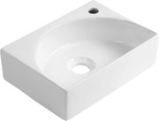 Aqualine Aqualine, RUBIC keramické umývadlo 34x25cm, biela, NP452