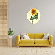 PIPPER. Textilná nálepka na stenu "Slnečnica"