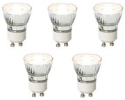 Sada 5 stmievateľných LED žiaroviek GU10 35mm 3W 220LM 3000K
