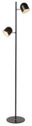 Lucide 03703/10/30 - LED stojacia lampa SKANSKA-LED 2xLED/5W/230V čierna