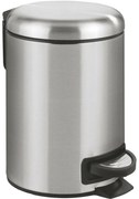 Wenko Pedálový odpadkový kôš Leman 5 l, nehrdz. oceľ, 3 l