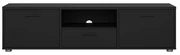 Čierny TV stolík 147x38 cm Media – Tvilum