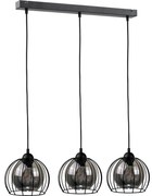 Luster na lanku SOLO BLACK 3xE27/60W/230V