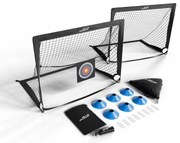 Sada skladacích futbalových bránok Goal Master 2 ks - čierna