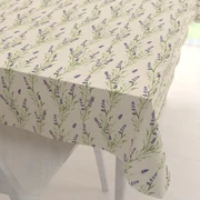 Biante Ľanový obdĺžnikový dekoračný obrus LEN-009 Levandule na režnom 50x100 cm