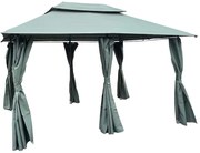 Záhradný pavilón 3x4x2,75 m grafitová