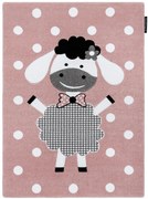 Detský kusový koberec Petit Dolly sheep pink, 140x190, ružová, detská izba, Dywany Łuszczów